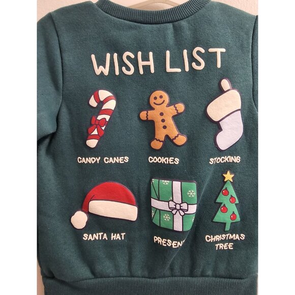 Infant & Toddler Boys & Girls Green Bluey Christmas Sweatshirt Top 12M - NWT - Picture 4 of 6